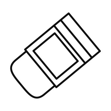 silgi satırı biçim vektör tasarımı