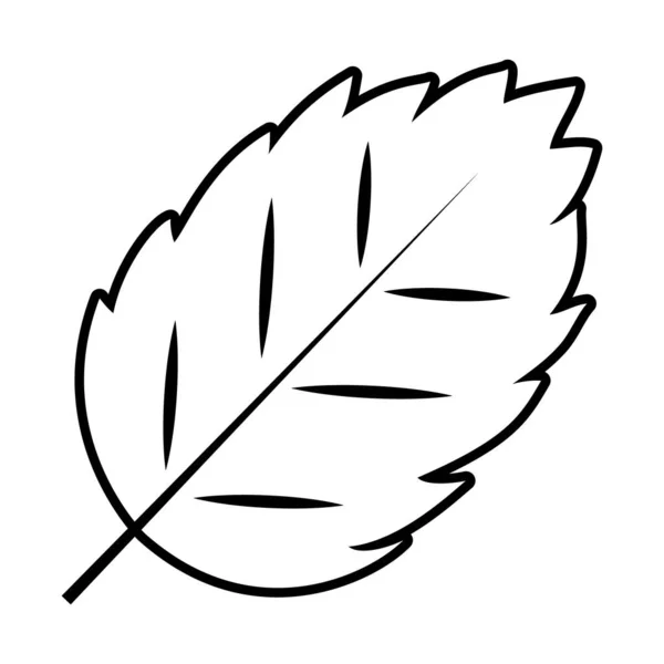 Design de vetor ícone de estilo de linha de folha tropical — Vetor de Stock