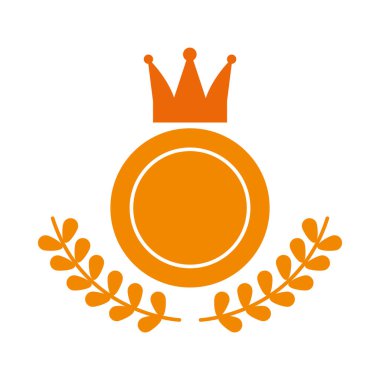 Dekoratif taç ve yapraklardan çelenkler, düz stil.