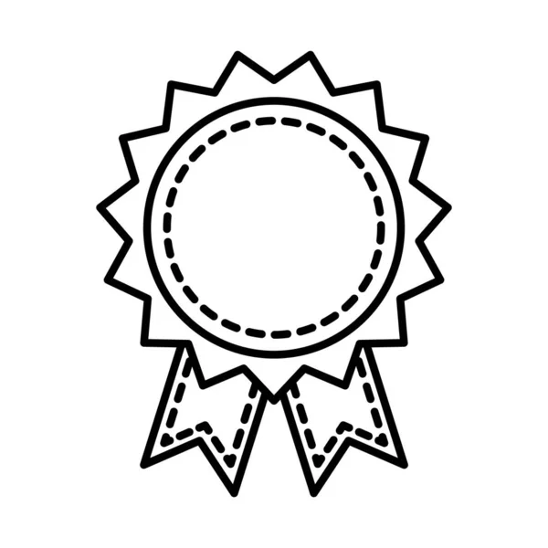 Dekoracyjne wyróżnienie pieczęć ikona pieczęć, styl linii — Wektor stockowy