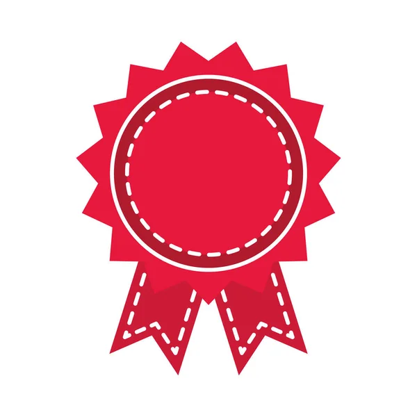 Διακοσμητικό σύμβολο σφραγίδα βραβείο σφραγίδα, επίπεδη στυλ — Διανυσματικό Αρχείο