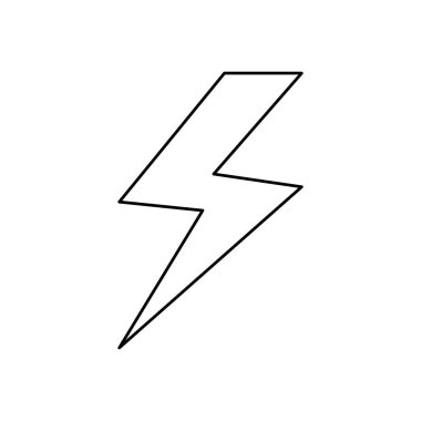 Hava konsepti, gök gürültüsü simgesi, satır biçimi