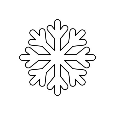Hava konsepti, kar tanesi simgesi, çizgi biçimi