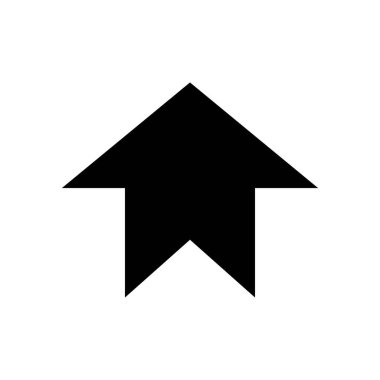 yukarı ok simgesi, siluet biçimi