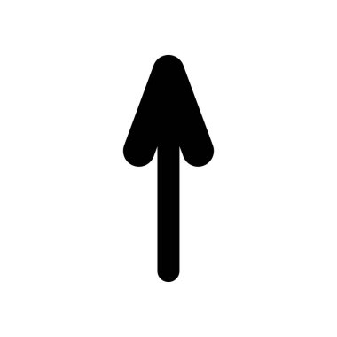 yukarı ok simgesi, siluet biçimi