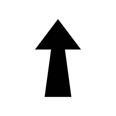 ok şekli simgesi, siluet biçimi