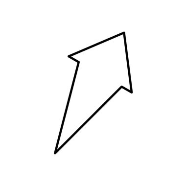 yay yukarı simge, satır biçimi