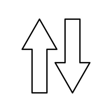 yukarı ve aşağı ok simgesi, satır biçimi