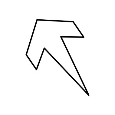 ark ok simgesi, satır biçimi