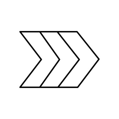 Sağ simge ok simgesi, satır biçimi