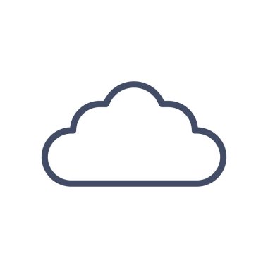 bulut çizgisi biçim vektör tasarımı