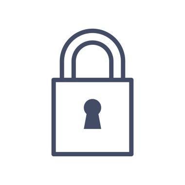 asma kilit çizgisi biçim vektör tasarımı