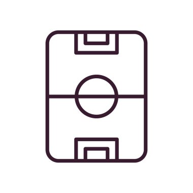 Futbol ligi çizgi biçim vektör tasarımı