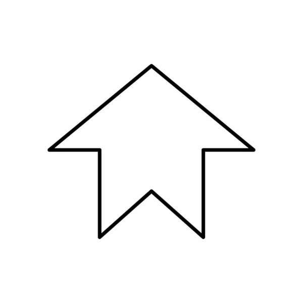 Ícone de seta para cima, estilo de linha —  Vetores de Stock