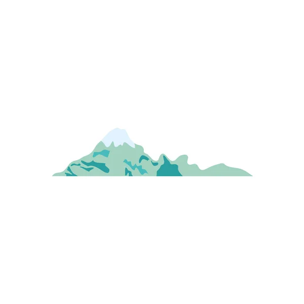 Icono de las montañas, estilo plano — Archivo Imágenes Vectoriales