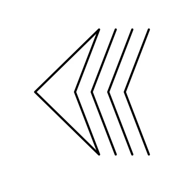 Pfeil-Symbol, Linienstil — Stockvektor