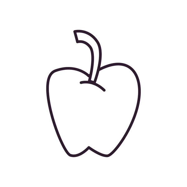 Elma çizgisi biçim vektör tasarımı — Stok Vektör