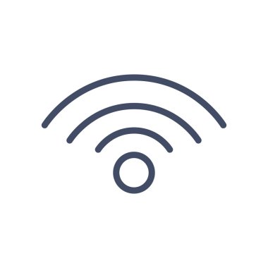 wifi sinyal çizgisi biçim vektör tasarımı