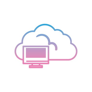 Bilgisayar gradyan biçim vektör tasarımı ile bulut hesaplaması