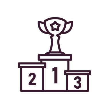 Podyum çizgisi biçim vektör tasarımında ödül