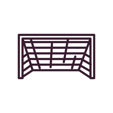 Futbol hedef çizgisi biçim vektör tasarımı