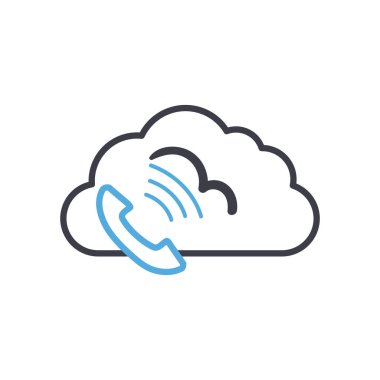 Telefon hattı biçim vektör tasarımı ile bulut hesaplaması