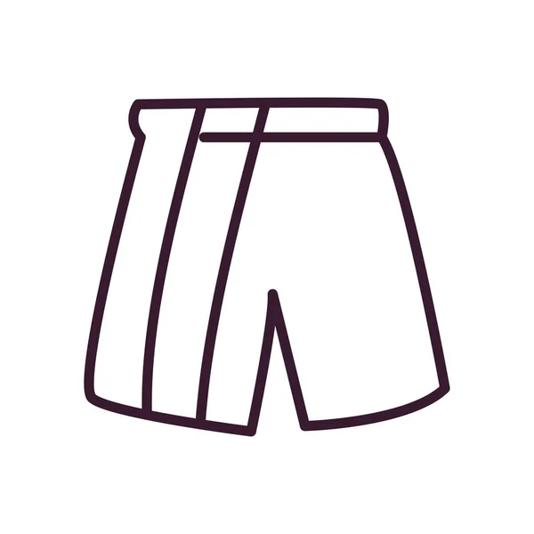 Voetbal korte lijn stijl pictogram vector ontwerp — Stockvector