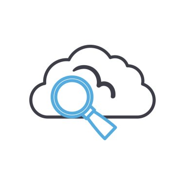 Lupe satır biçimi vektör tasarımı ile bulut hesaplaması