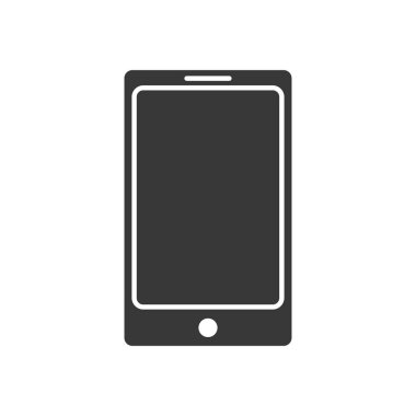 akıllı telefon aygıtı simgesi, siluet biçimi
