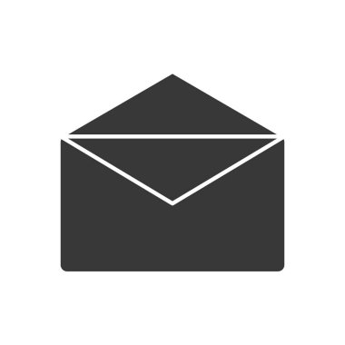 Zarf simgesini aç, siluet biçimi