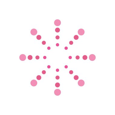 daire havai fişek simgesi, düz stil