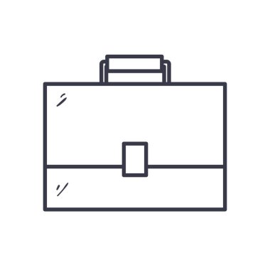 bavul çantası çizgisi biçim vektör tasarımı