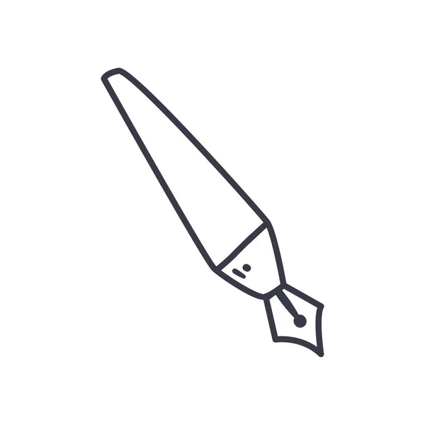 Línea de lápiz estilo icono vector de diseño — Archivo Imágenes Vectoriales