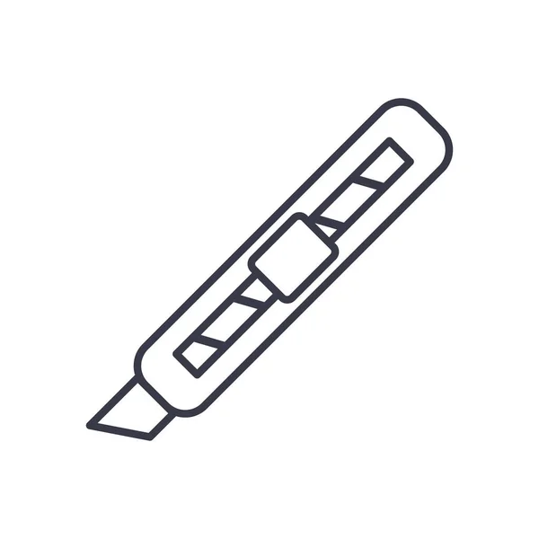 Skalpell linje stil ikon vektor design — Stock vektor