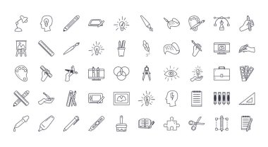 Sanat ve tasarım çizgisi biçim vektör tasarımı