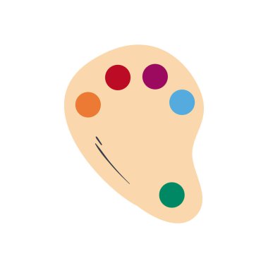 boya palet satırı ve biçim ikonu vektör tasarımını doldur