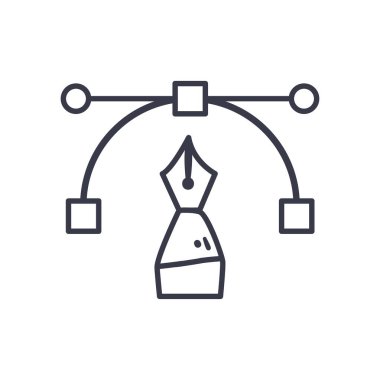 kalem satırı biçim vektör tasarımı