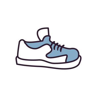 spor ayakkabı çizgisi ve biçim ikonu vektör tasarımı