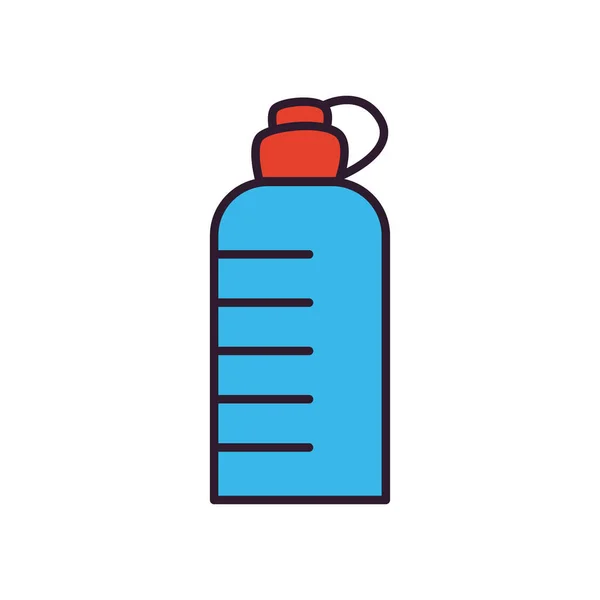 Linia butelki wody i wypełnić styl wektor projekt ikony — Wektor stockowy