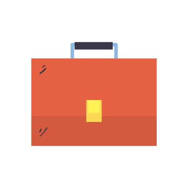 Kufr taška řádek a výplň styl ikony vektor design — Stockový vektor