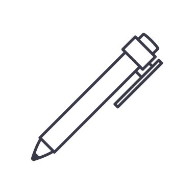 kalem satırı biçim vektör tasarımı