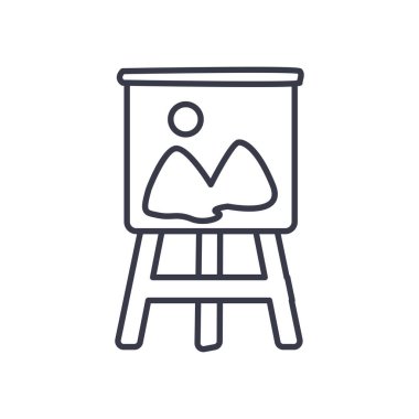 boya tablosu çizgisi biçim vektör tasarımı