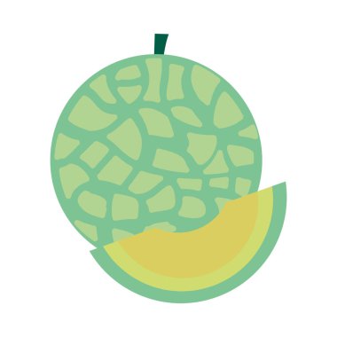kavun meyvesi simgesi, düz stil