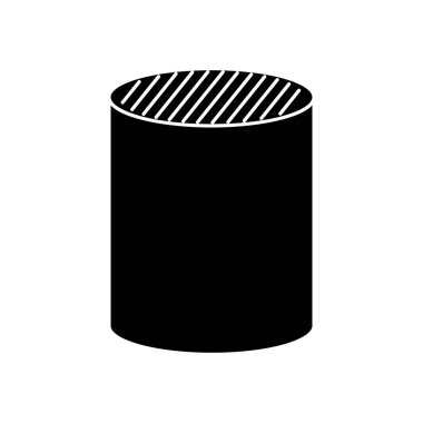 silindir şekil simgesi, siluet biçimi