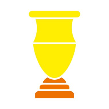 Dekoratif kupa simgesi, düz stil