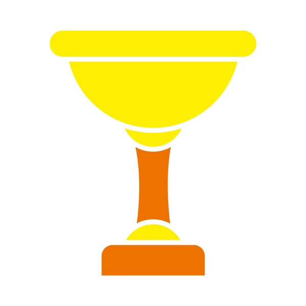 Trophy cup icon, flat style — Stock Vector