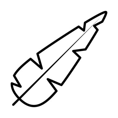 tropikal yaprak simgesi, satır biçimi