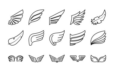 simge kanatları ve şahin kanatları, çizgi biçimi