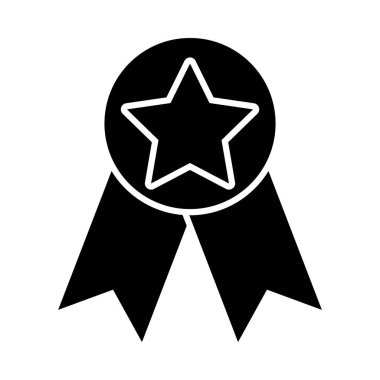 yıldız madalya simgesi, siluet biçimi