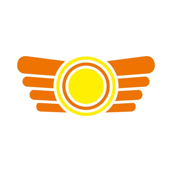 Ikona odznaki dekoracyjnej, płaski styl — Wektor stockowy